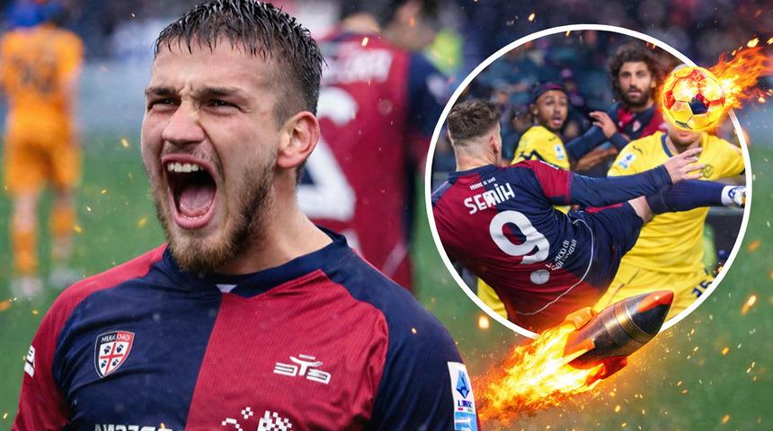 Semih Kılı&ccedil;soy'un jeneriklik gol&uuml;yle Cagliari, Verona'ya tarihi bir ders verdi!