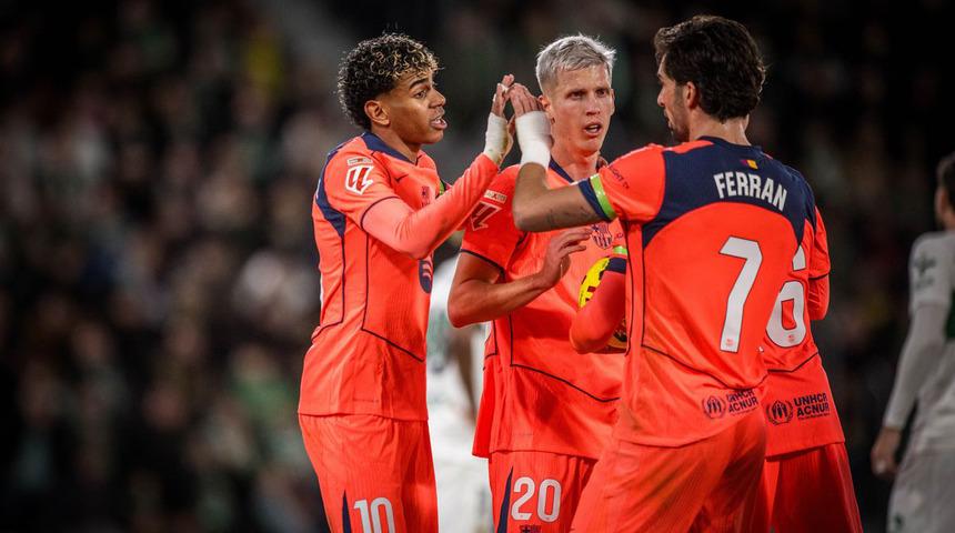 Barcelona Elche'yi farklı ge&ccedil;ti! Lamine Yamal'dan parlayan performans!