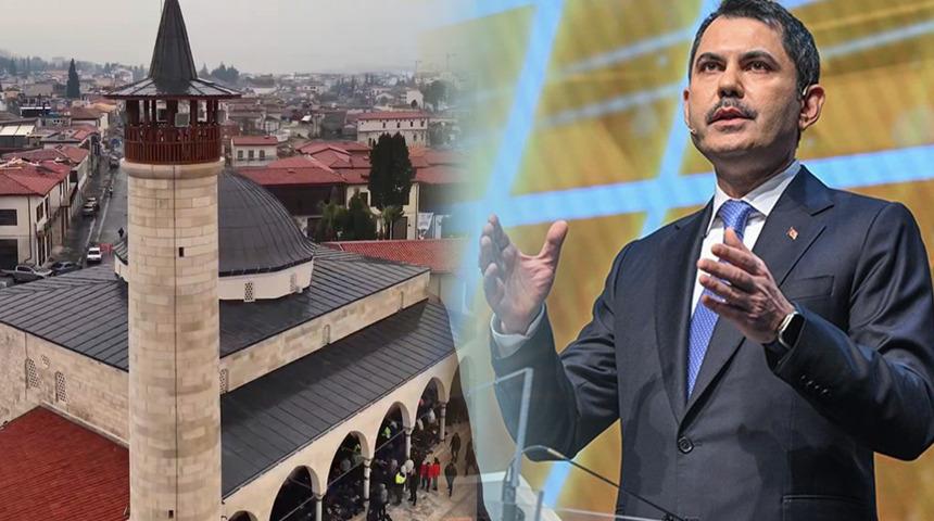 Bakan Kurum'dan 'Habib-i Neccar Camii' paylaşımı! "Yeniden ibadete a&ccedil;ıldı"