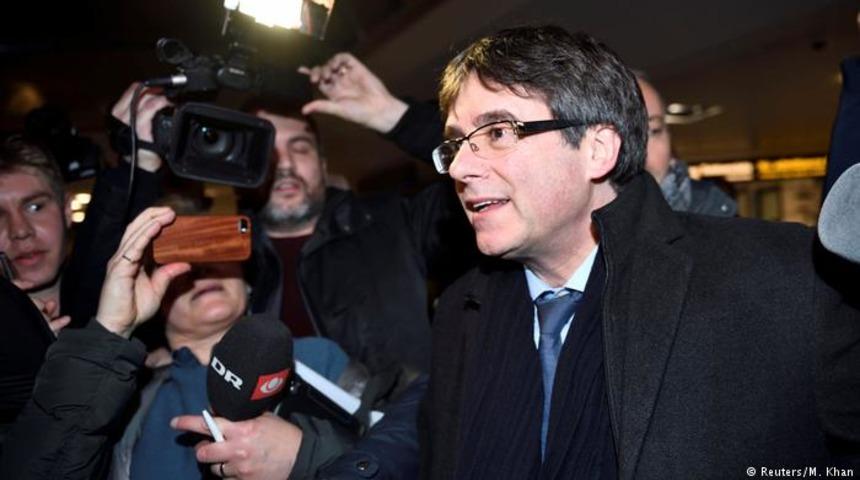 Katalan lider Puigdemont'a şartlı tahliye