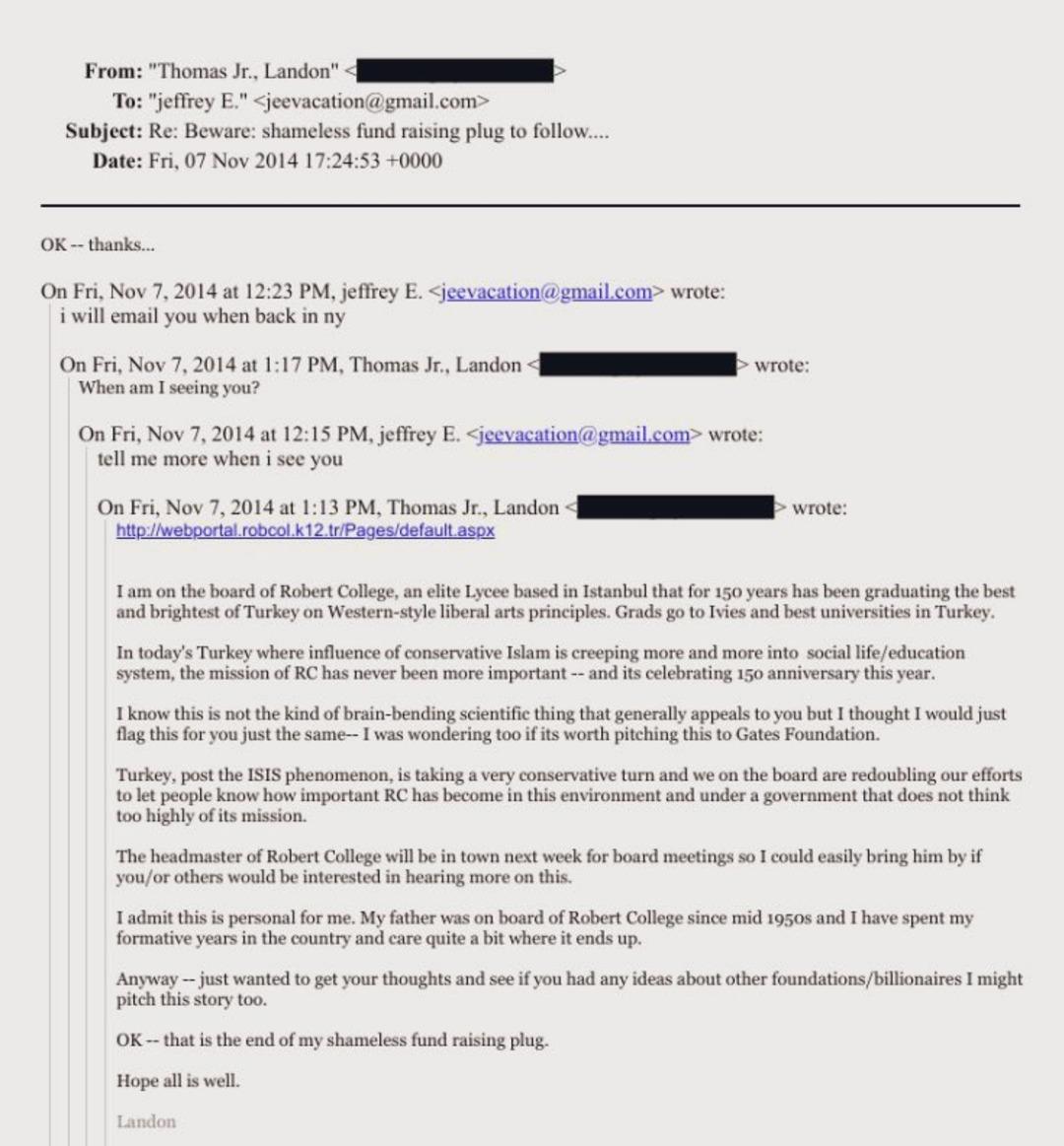 Epstein dosyalarında Robert Koleji detayı! Mailler ortaya çıktı: Muhafazakarlaşan Türkiye de... 1