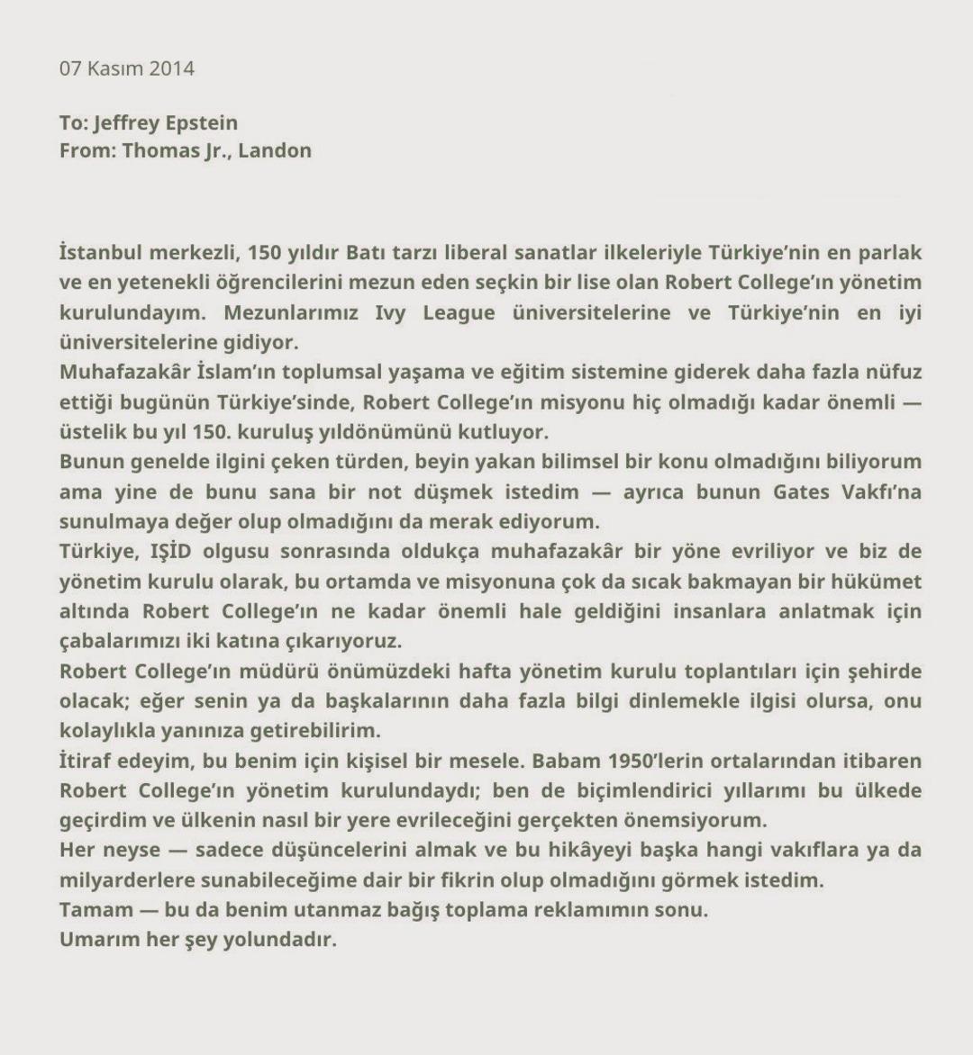 Epstein dosyalarında Robert Koleji detayı! Mailler ortaya çıktı: Muhafazakarlaşan Türkiye de... 2