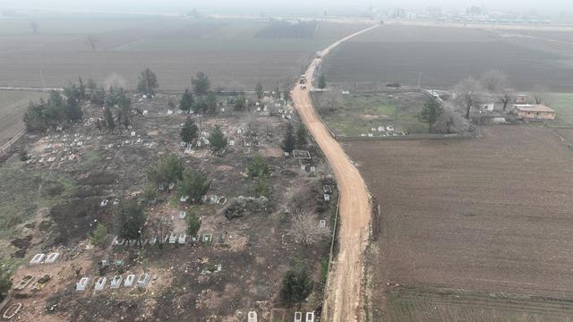 Suruç'ta mezarlık yolunda çalışmalar başladı