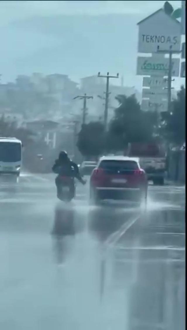 Trafiği tehlikeye düşüren motosiklet sürücüsüne ceza 1