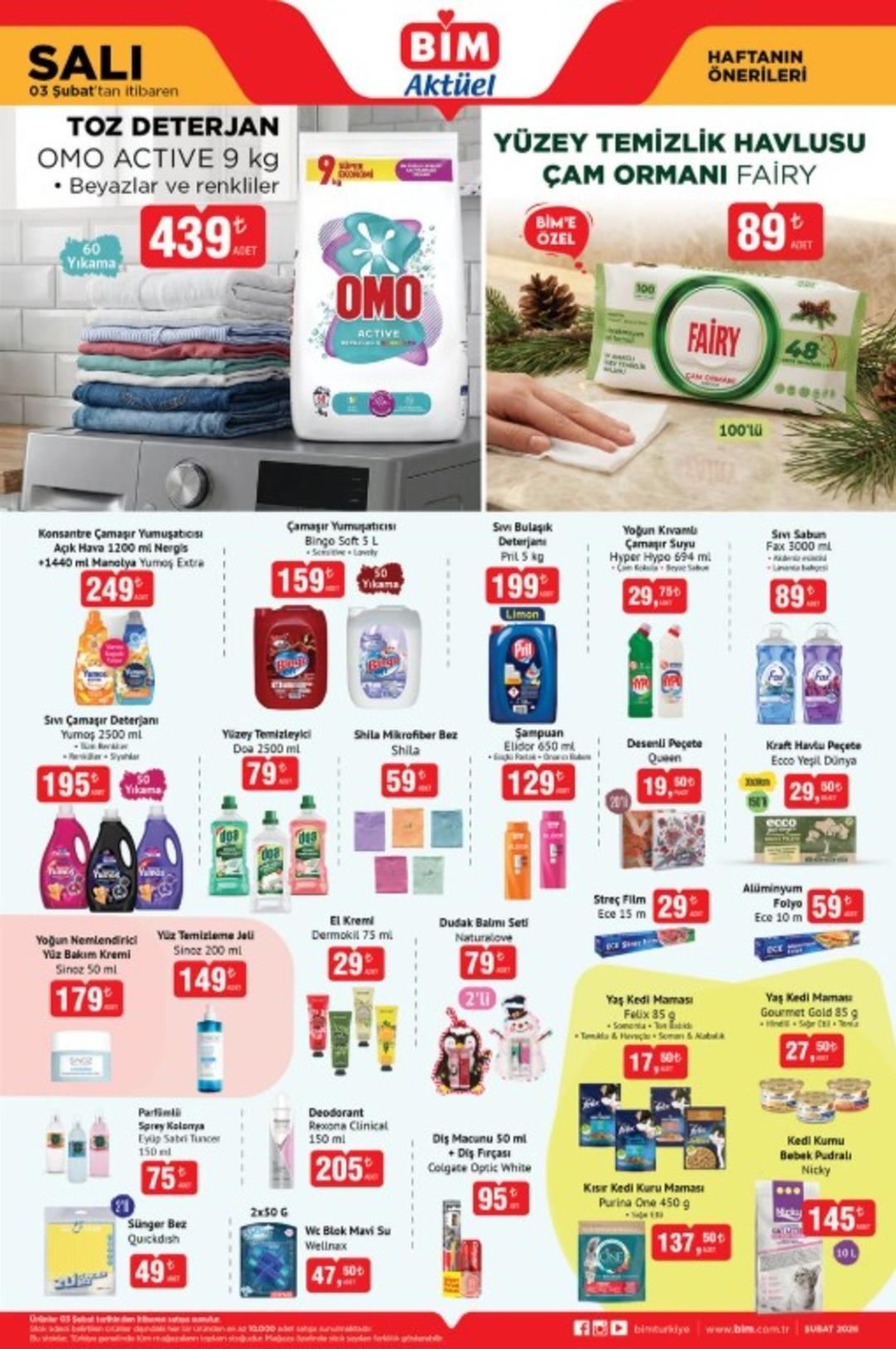 3 Şubat 2026 BİM Aktüel haftanın önerileri kataloğu yayınlandı!  3