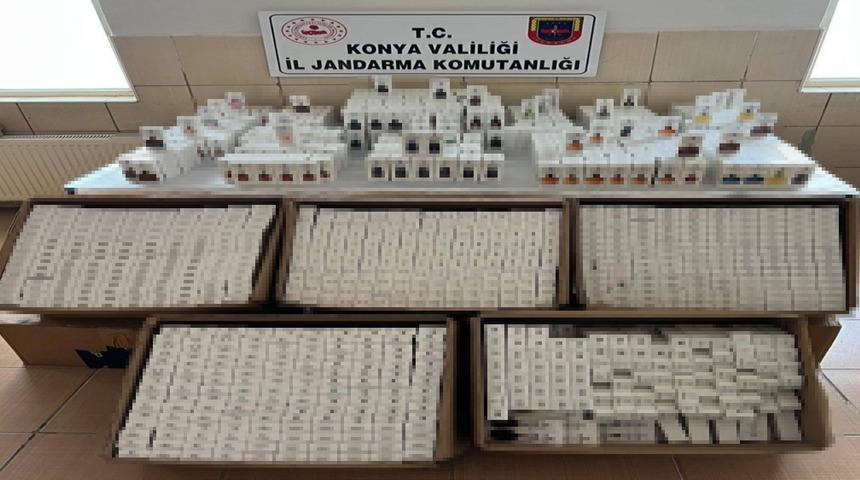 Konya&rsquo;da 2 bin 500 adet ka&ccedil;ak parf&uuml;m ele ge&ccedil;irildi