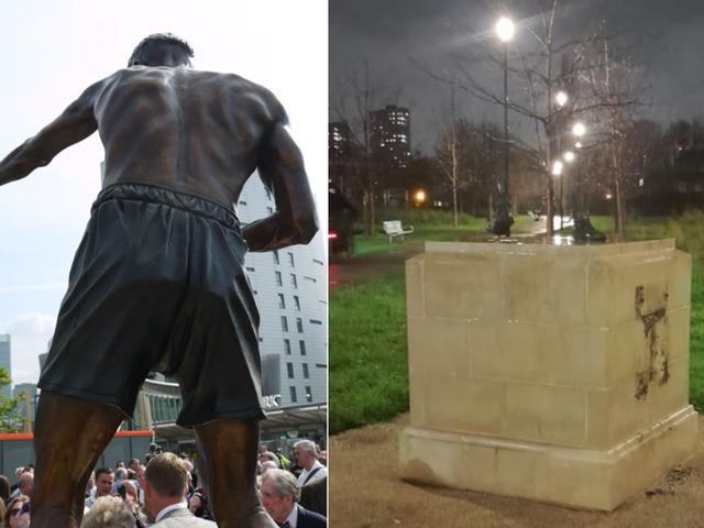 &Uuml;nl&uuml; boks&ouml;r&uuml;n heykeli &ccedil;alındı