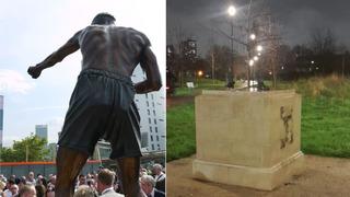 Ünlü boksörün heykeli çalındı: Eritilip satılabilir! Torunu isyan etti “yıkıldım”