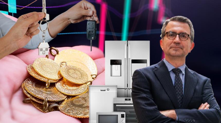 &Ccedil;arpıcı tablo: Altın y&uuml;kselişinde ev, arsa, otomobil, beyaz eşyayı işaret etti