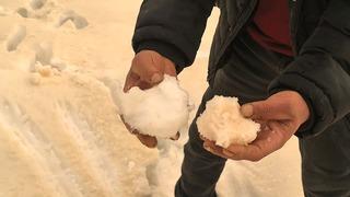 Muş'ta bembeyaz kar bir gecede kahverengiye dönüştü