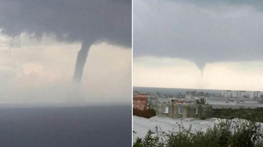 Kaş’ta hortum korkuttu