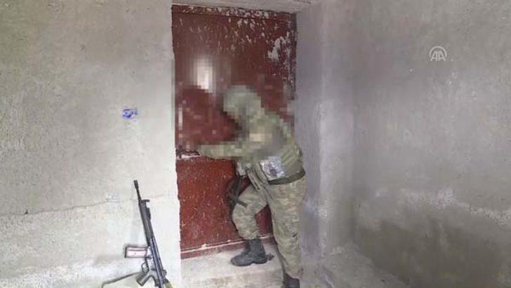 Afrin'de teröristlerin tam teşekküllü yer altı hastanesi ortaya çıkarıldı  G3