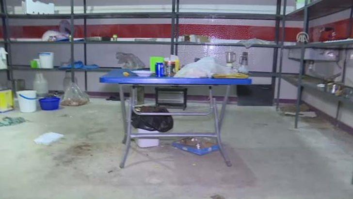 Afrin'de teröristlerin tam teşekküllü yer altı hastanesi ortaya çıkarıldı  G4