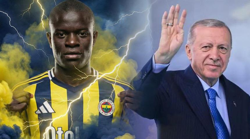Fenerbah&ccedil;e'den Cumhurbaşkanı Erdoğan'a Kante transferi i&ccedil;in teşekk&uuml;r! 