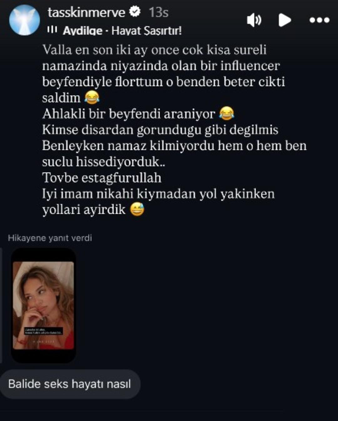 Merve Taşkın cinsel hayatı sorulunca a&ccedil;ık a&ccedil;ık anlattı:  İmam nikahı kıymadan...  3