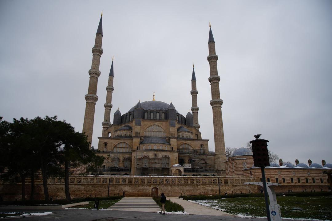 Selimiye Camii kubbe yazıları tartışma konusu olmuştu: İlk kez g&ouml;r&uuml;nt&uuml;lendi 6