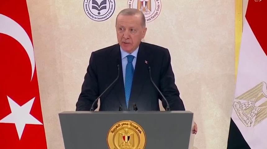 Cumhurbaşkanı Erdoğan: "Gazze'nin yeniden imarında Mısır ile &ccedil;alışmak istiyoruz"