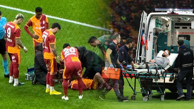 Galatasaray-İstanbulspor maçında İsa Doğan ve Ahmed Kutucu çarpıştı! Sahaya ambulans girdi...