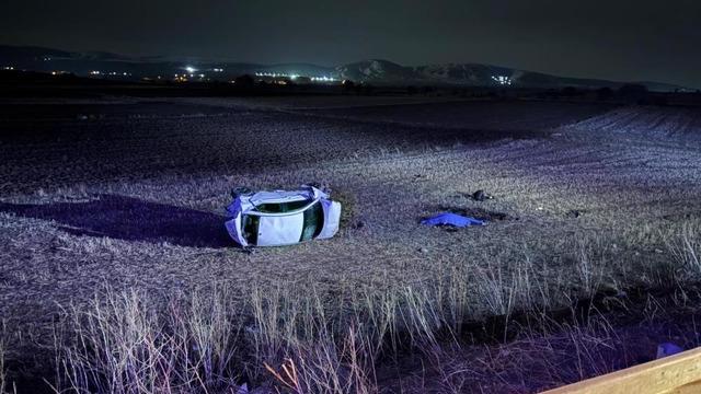 Kayseri’de otomobil şarampole yuvarlandı: 1 ölü, 1’i ağır 4 yaralı