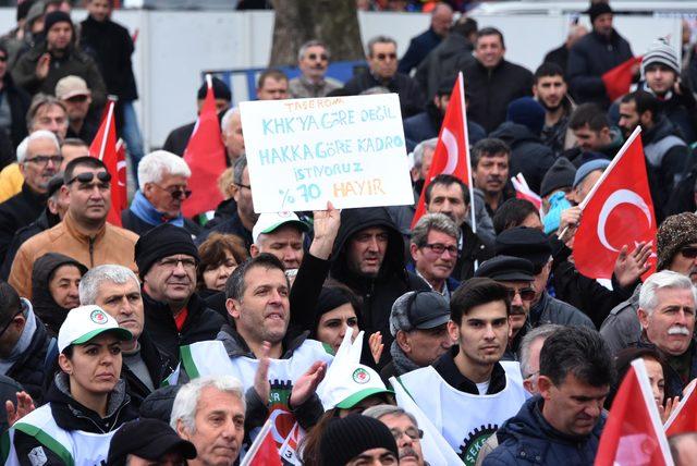 Lüleburgaz'da 5 bin kişilik 'şeker fabrikası' protestosu