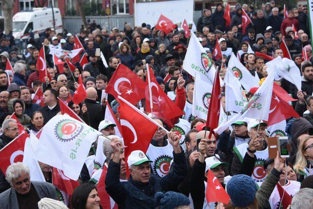 Lüleburgaz'da 5 bin kişilik 'şeker fabrikası' protestosu