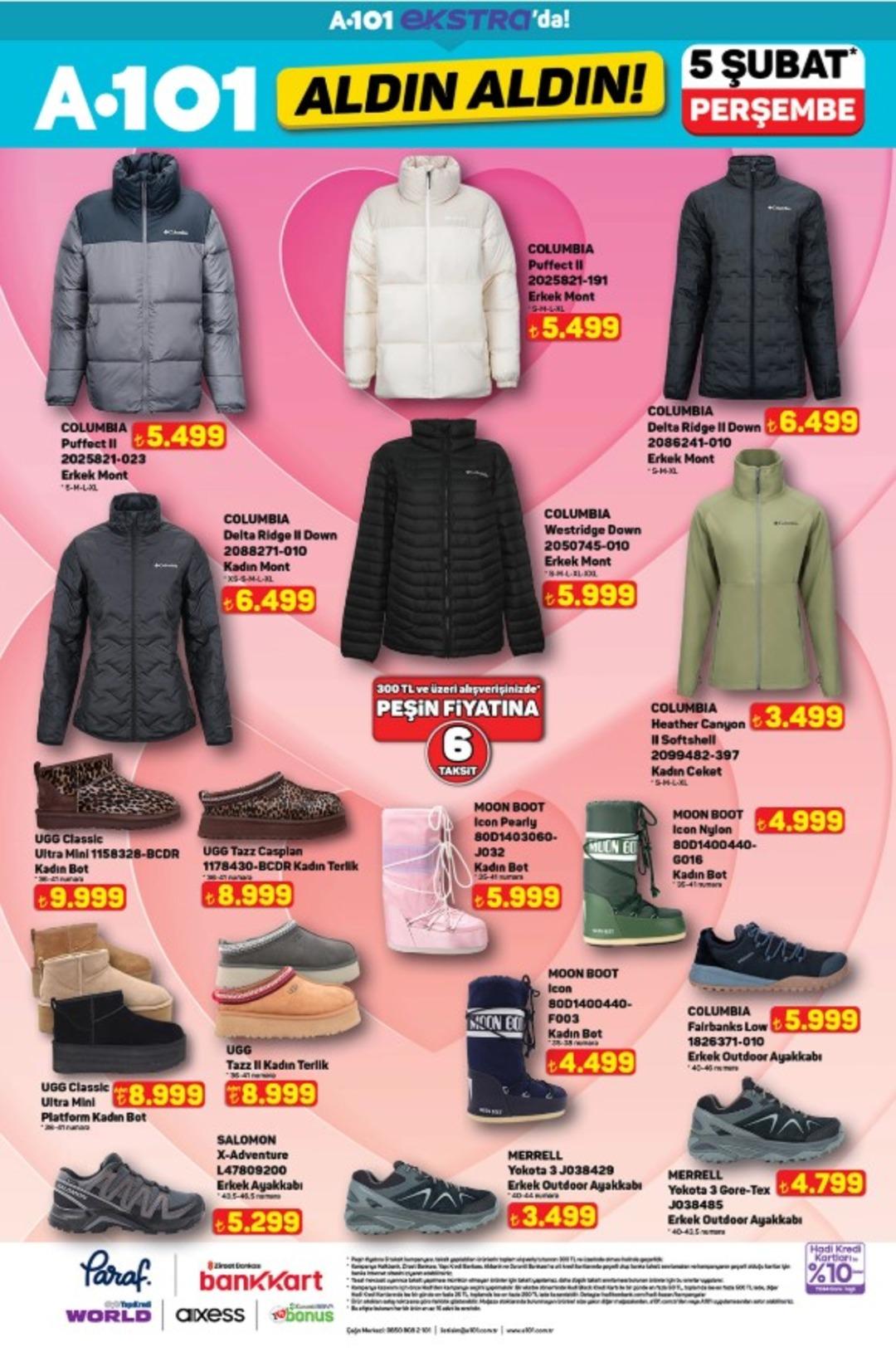 A101 e Columbia montlar geliyor! 5 Şubat 2026 A101 katalog yayınlandı! 20