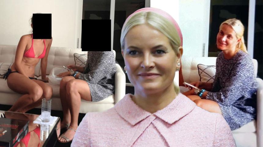 Norve&ccedil; basını veliaht prensese acımadı: Epstein'ın evinde yarı &ccedil;ıplak fotoğraftaki kişi Mette-Marit &ccedil;ıktı