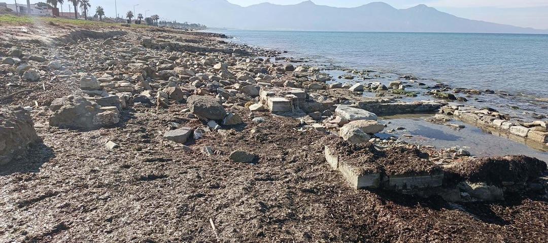 Kuşadası nda kuvvetli yağış sonrası Anaia H&ouml;y&uuml;ğ&uuml; ne ait kalıntılar ortaya &ccedil;ıktı 2