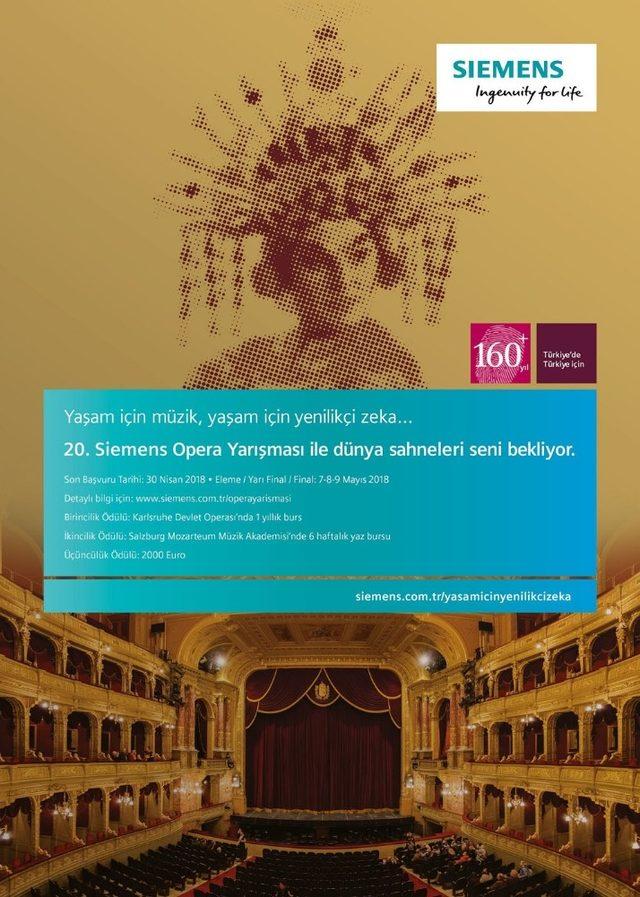 ‘Siemens Opera Yarışması’ için son başvuru tarihi 30 Nisan