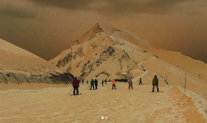 Turuncu kar yağdı! Görenler gözlerine inanamadı G5