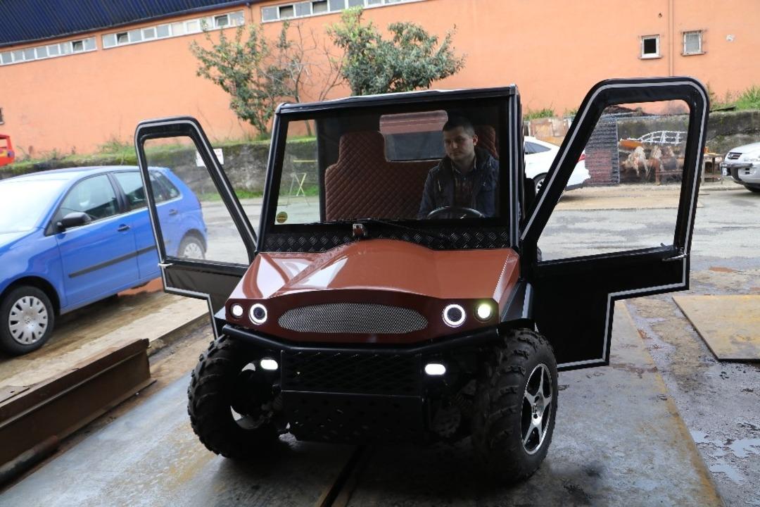 Kendi imkanları ile UTV yaptı, adına da &rsquo;Rahna&rsquo; dedi