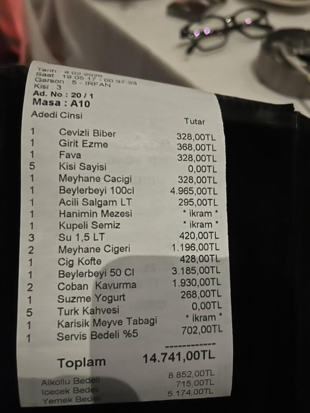 Kuver fişten kalktı ama hesap değişmedi! Sosyal medya men&uuml; zamlarıyla &ccedil;alkalanıyor  Ne anladık bu işten?  5