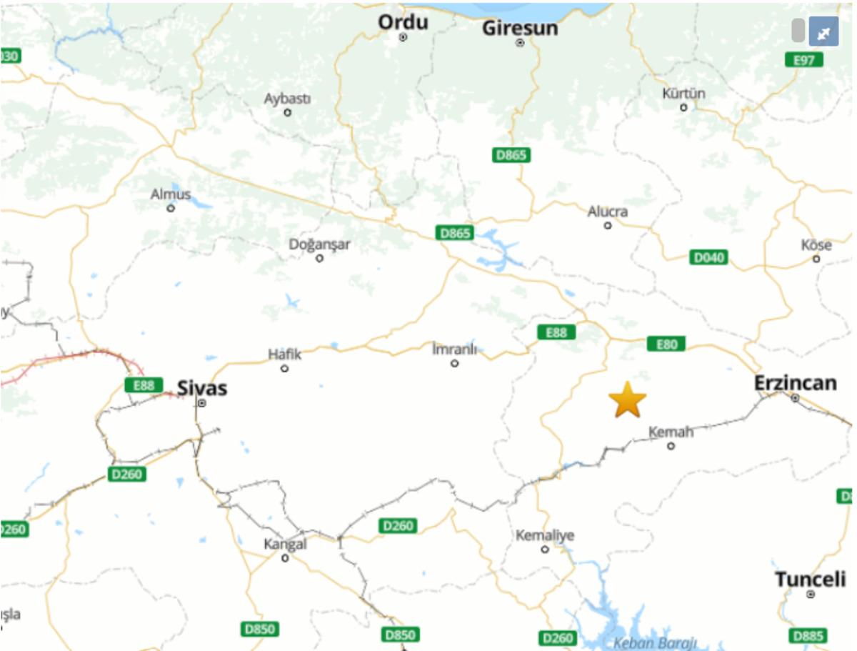 SON DAKİKA | Erzincan da deprem! AFAD duyurdu, Sivas, Tunceli ve çevre illerde de hissedildi 1