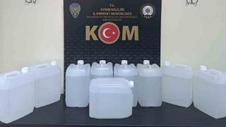 Aydın’da 45 litre etil alkol ele geçirildi