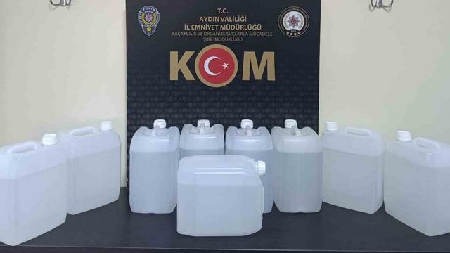 Aydın’da 45 litre etil alkol ele geçirildi