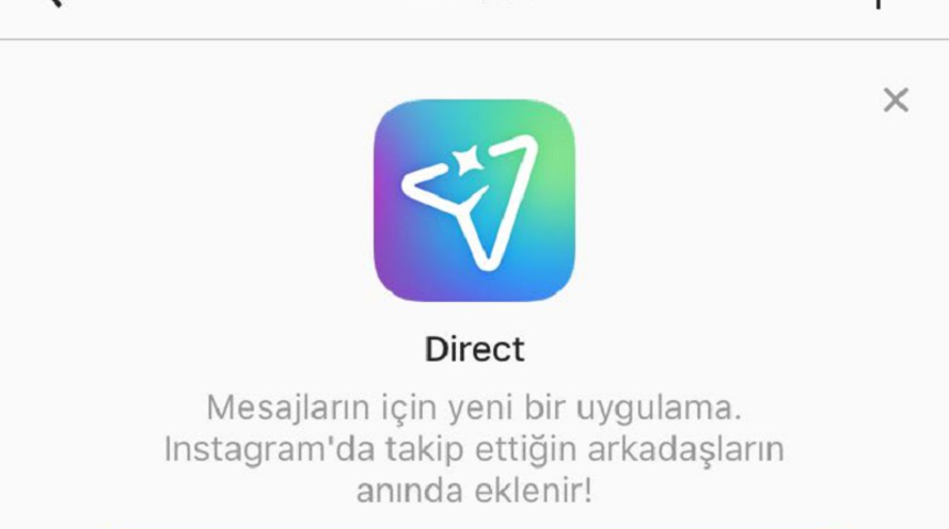 Instagram Mesajlaşma için özel bir uygulama geliştirdi: Direct!