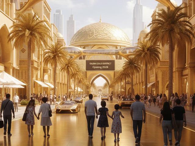 Dubai l&uuml;ks&uuml; arşa &ccedil;ıkardı! Caddeyi altınla kaplayacaklar