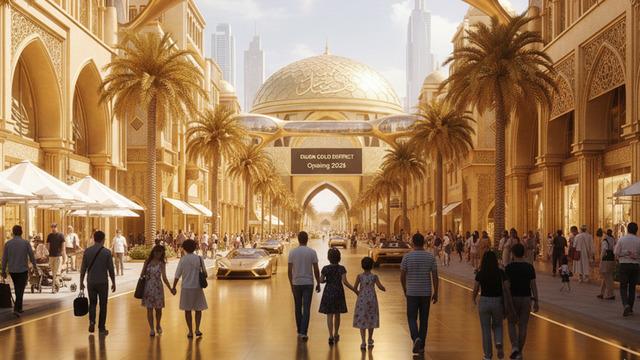 Dubai lüksü arşa çıkardı! Caddeyi altınla kaplayacaklar