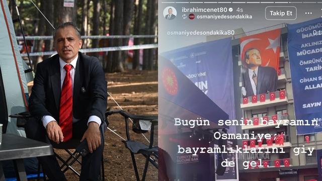 Osmaniye Belediye Başkanı İbrahim Çenet'in 6 Şubat paylaşımı olay oldu... Önce paylaştı, sonra sildi! 