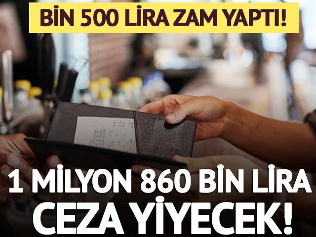 Kuver kalkınca men&uuml;ye gizli zam yapmıştı! 2 milyon ceza yiyecek