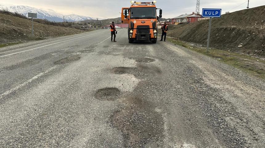 Kulp'ta tehlike oluşturan t&uuml;msekler d&uuml;zeltildi