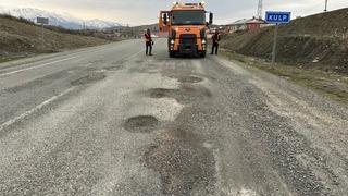 Kulp'ta tehlike oluşturan tümsekler düzeltildi