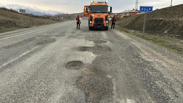 Kulp'ta tehlike oluşturan tümsekler düzeltildi