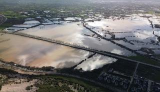 Muğla'da su altında kalan tarım arazileri dronla g&ouml;r&uuml;nt&uuml;lendi