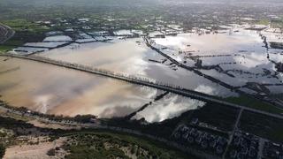 Muğla'da su altında kalan tarım arazileri dronla görüntülendi