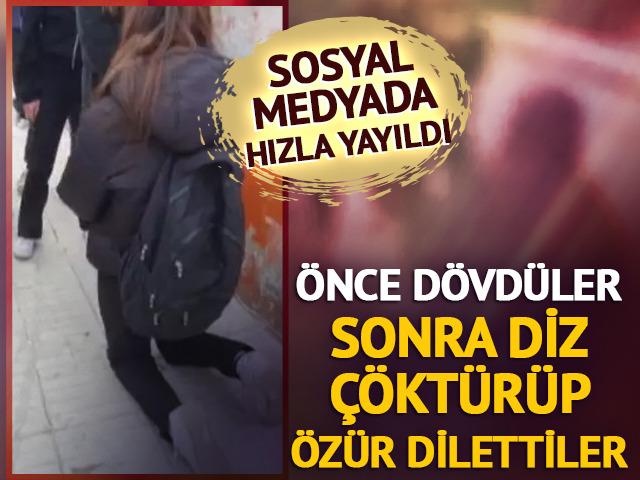 &Ccedil;orum'da akran zorbalığı! &Ouml;nce d&ouml;vd&uuml;ler sonra diz &ccedil;&ouml;kt&uuml;r&uuml;p &ouml;z&uuml;r dilettiler