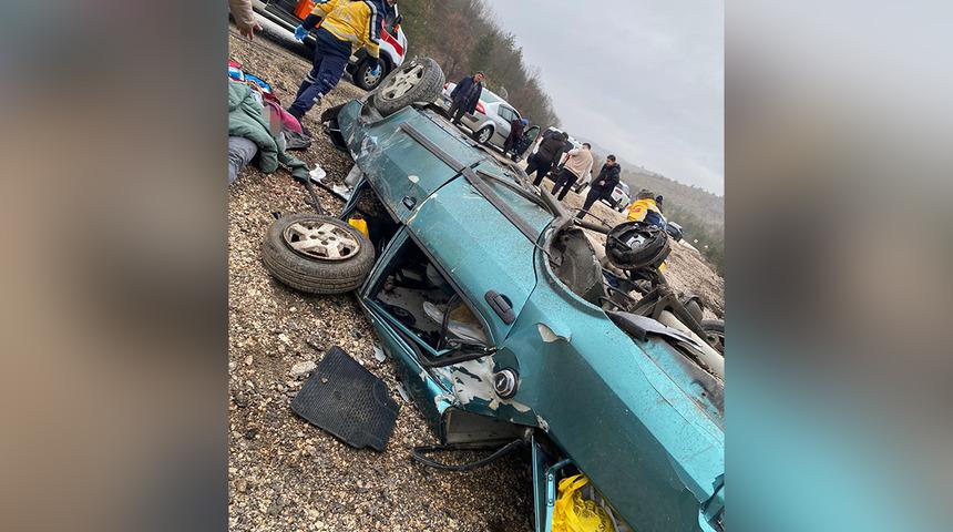 Bolu'da trafik kazası! Yaralılar var