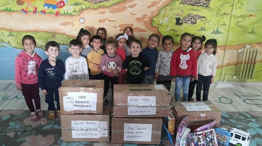 Bursa&rsquo;dan Silopili &ouml;ğrencilere oyuncak yardımı