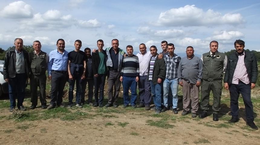 Burhaniye&rsquo;de yangın iş&ccedil;ileri erken başladı