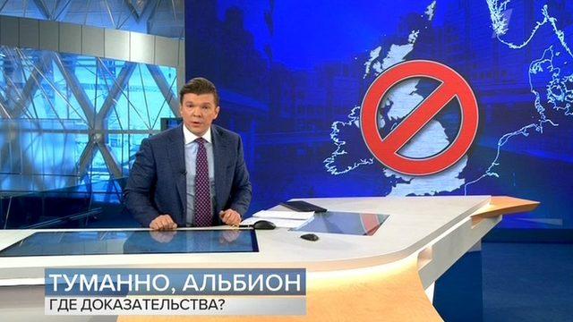 Rus televizyonunun sunucusu 